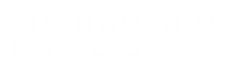 Psykolog Liv Nautrup logo hvid skrift